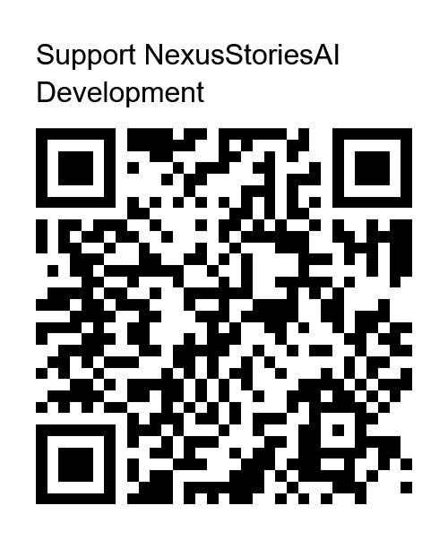 QR code for the NexusStoriesAI PayPal support page